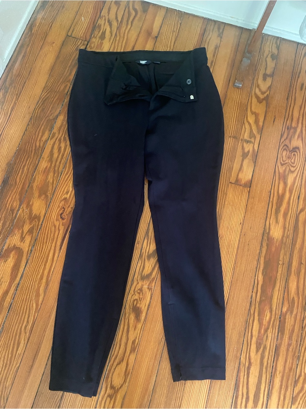 14 GUC Lands' End Black Skinny Ponte Pants